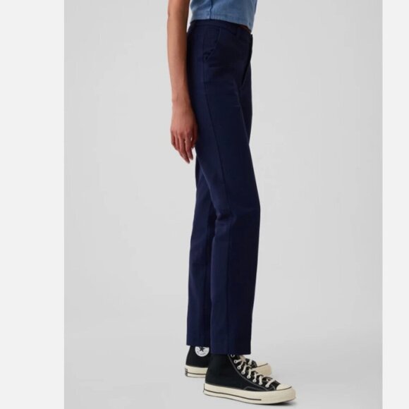 GAP Mid Rise Straight Leg Navy Blue Stretch Twill Pants Plus Size 20 - RT$60 - Picture 3 of 13